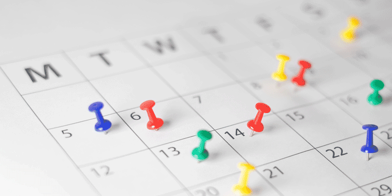 calendar dates for events