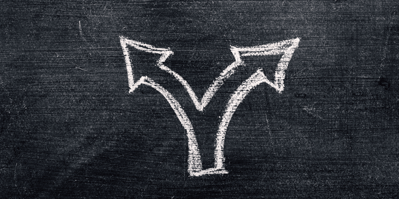 two directional arrows chalkboard two directional arrows chalkboard