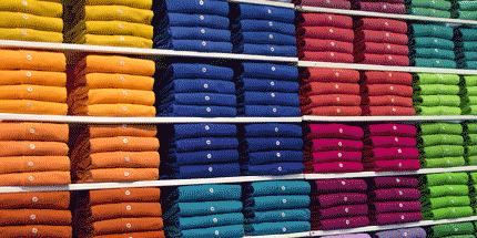 collection of colourful polos
