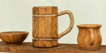 exquisite wooden mug