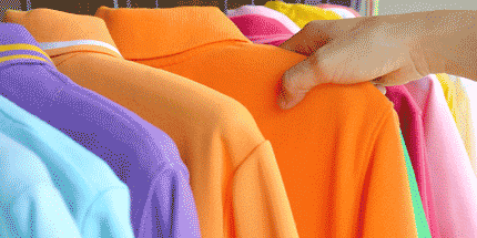 colourful polo shirts