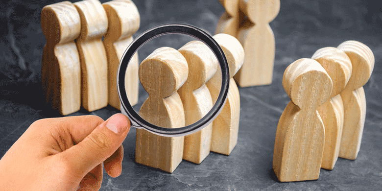 magnify glass identify people magnify glass identify people