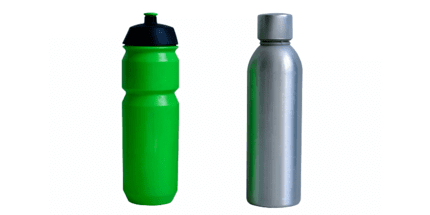 plastic vs stainless steel drink bottle