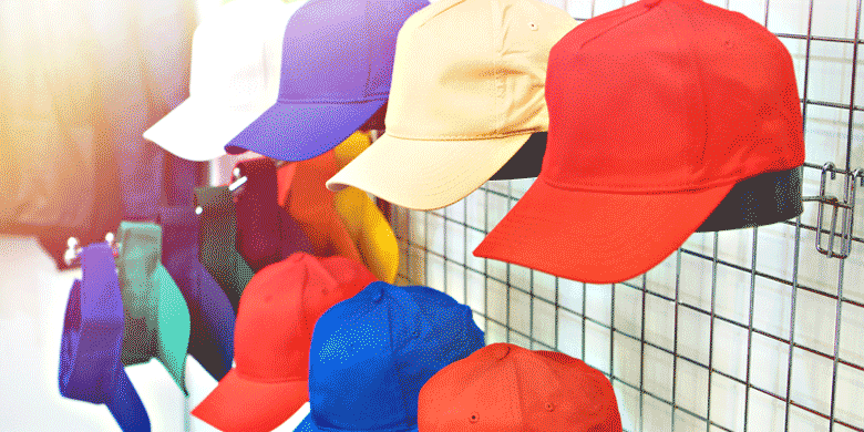 coloured baseball caps