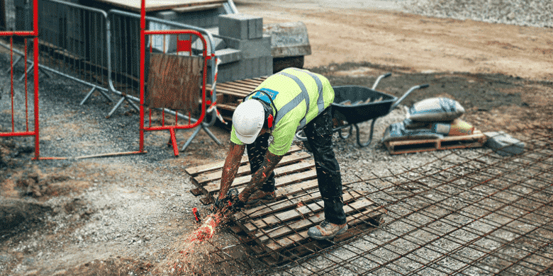 construction worker hivis polo shirt