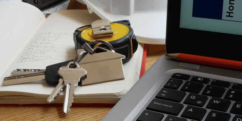 keys on a workmans keyring