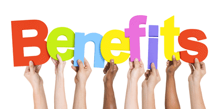 lifting benefits sign