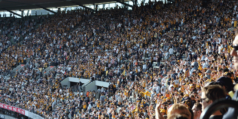 australian stadium crowd