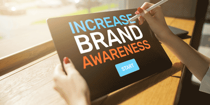 increase brand awareness sign
