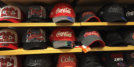 coke branded hats
