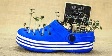reuse plastic shoe