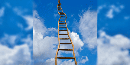 ladder in the clouds