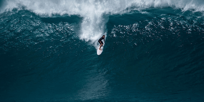 surfer riding a wave