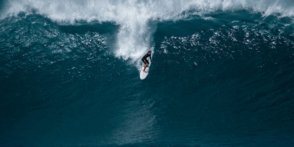 surfer riding a wave