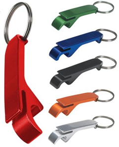 Aluminium Bottle Opener Keyrings