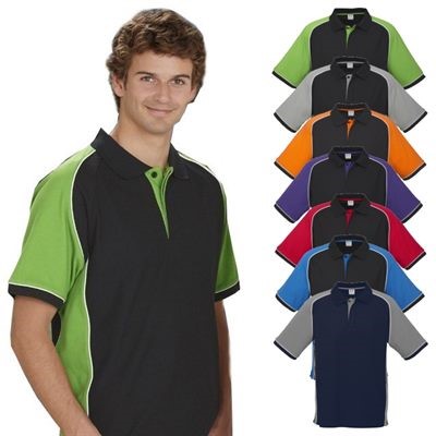 Men's Poly Cotton Contrast Polo