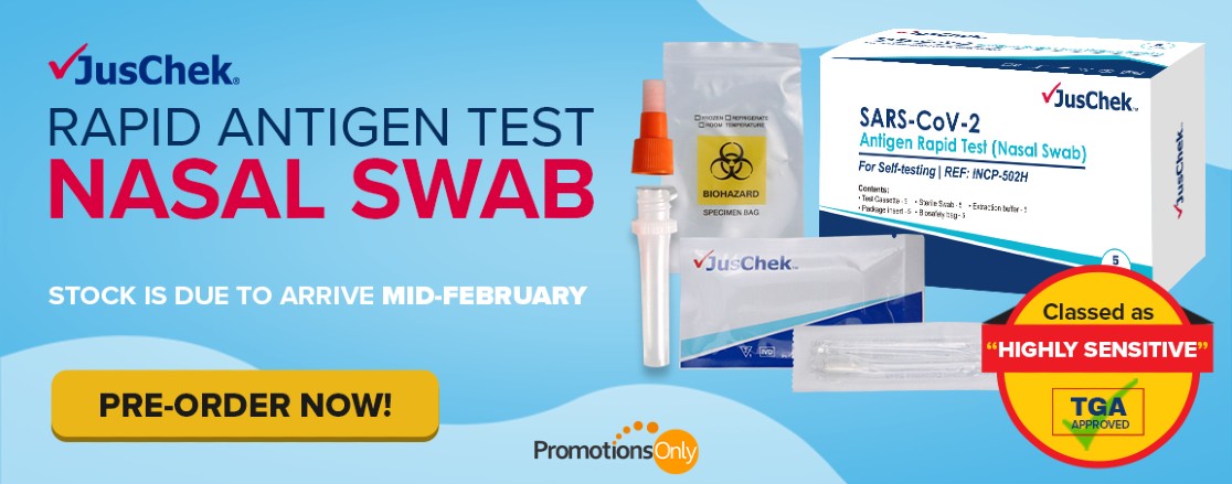 JusChek Rapid Antigen Nasal Swab Tests